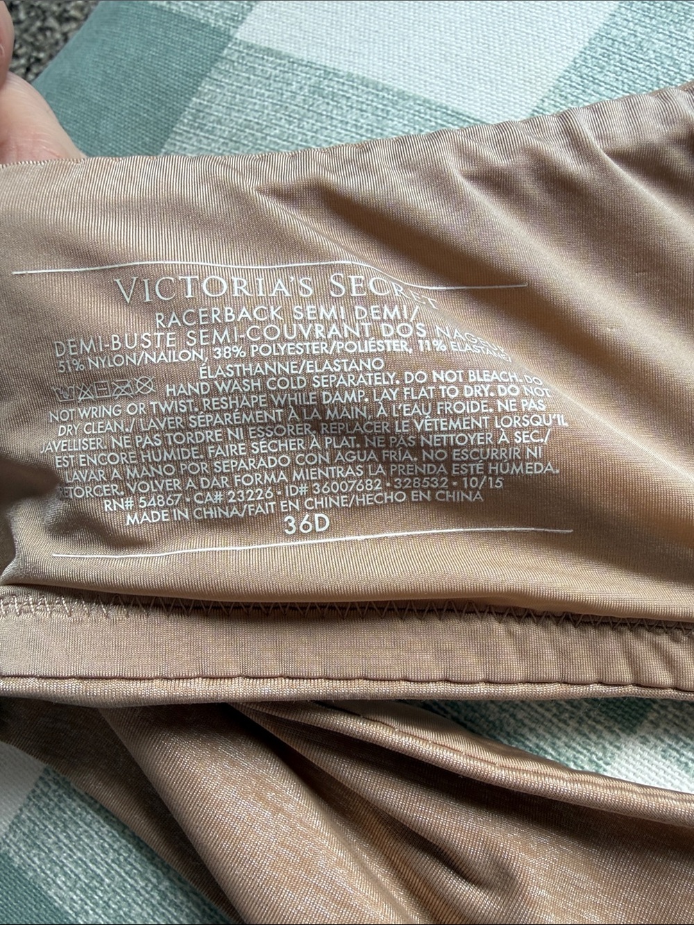 Victoria’s Secret T-back Bra Racerback Demi- Nude, White & Charcoal Pack. - Picture 3 of 6